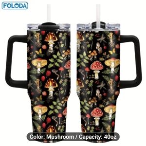 Foloda Mushroom Pattern Tumbler
